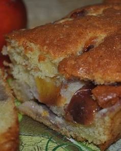 Кекс с карамелизированными нектаринами