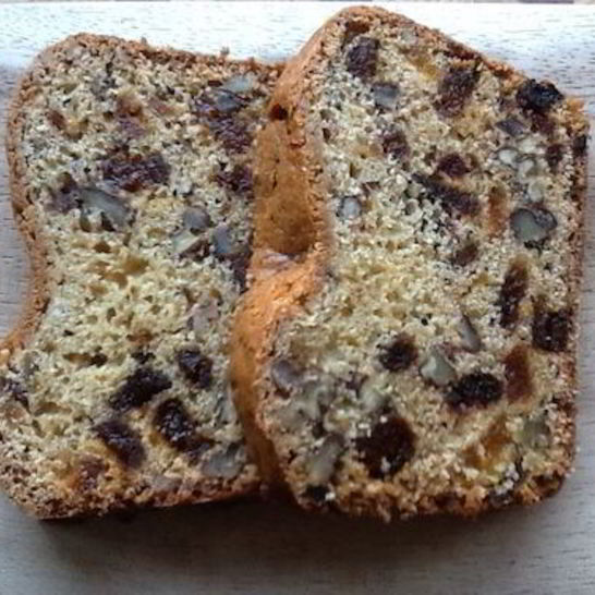 Рецепт кекса с орехами и курагой