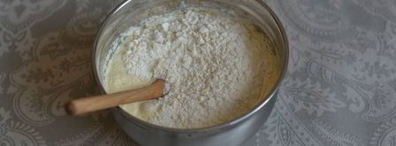 кекс с шоколадно-ореховой пастой. Шаг 5