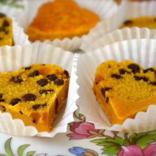 Рецепт кексиков из тыквы сердечки