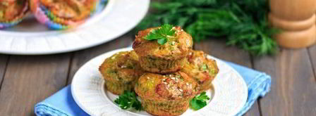 кексы из кабачков с колбасой. Шаг 14