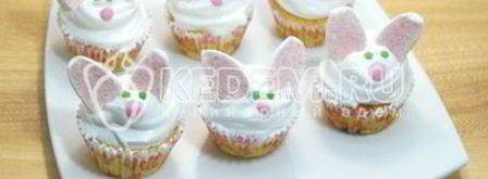 кексы пасхальные кролики. Шаг 16