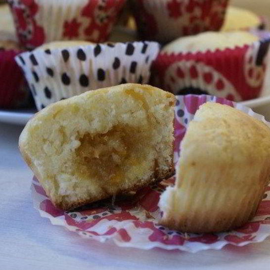 Рецепт кексов с джемом внутри