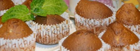 кексы в формочках на сметане. Шаг 9