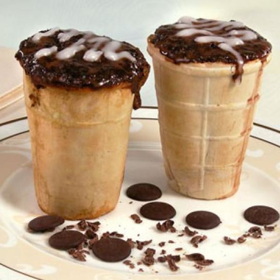 Рецепт кексов в вафельных стаканчиках