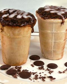 Кексы в вафельных стаканчиках