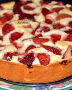 Клубничный летний кекс