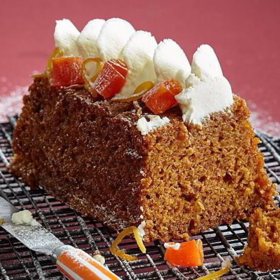 Рецепт морковного кекса с имбирем, апельсинами и цукатами