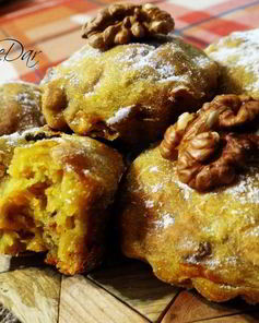 Мягкие пряные кексы с тыквой и грецким орехом