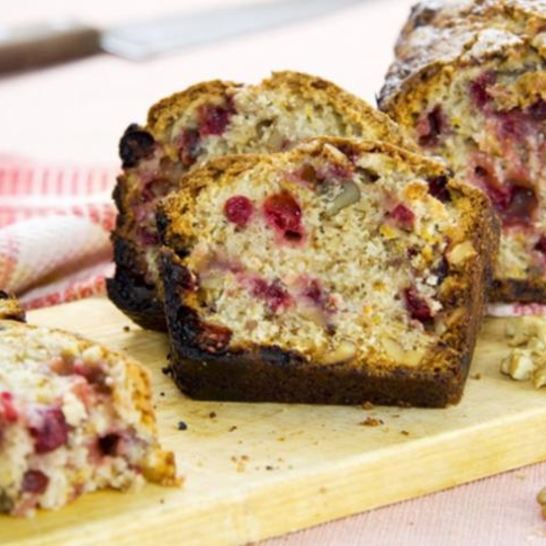 Рецепт орехова-клюквенного кекс