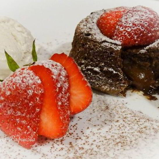 Рецепт шоколадного фондана