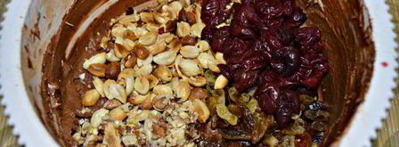 шоколадный кекс с вишней. Шаг 4