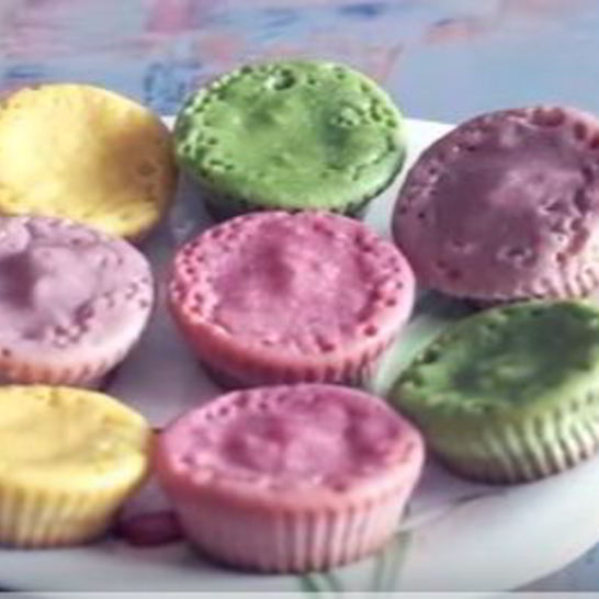 Рецепт цветных кексов