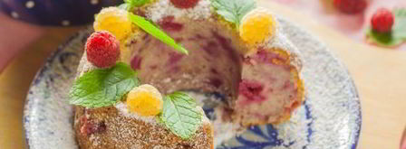 творожный кекс с малиной. Шаг 12