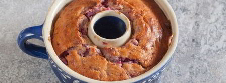 творожный кекс с малиной. Шаг 9