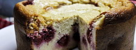 творожный кекс с вишней. Шаг 13