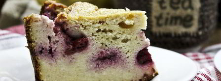 творожный кекс с вишней. Шаг 14