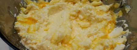 творожные кексики с кремом и джемом. Шаг 3