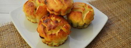 творожные кексы с кокосовой стружкой и черносливом. Шаг 6