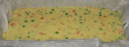 закусочный кекс с морковью и зеленым горошком. Шаг 6