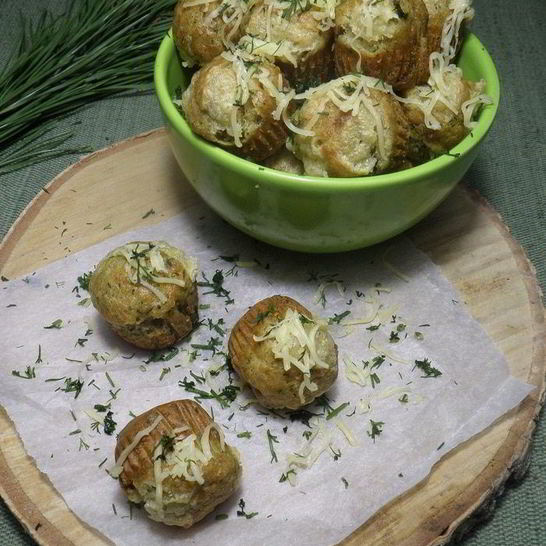 Рецепт закусочных кексов с тунцом