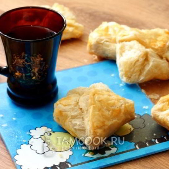 Рецепт хачапури из слоеного теста