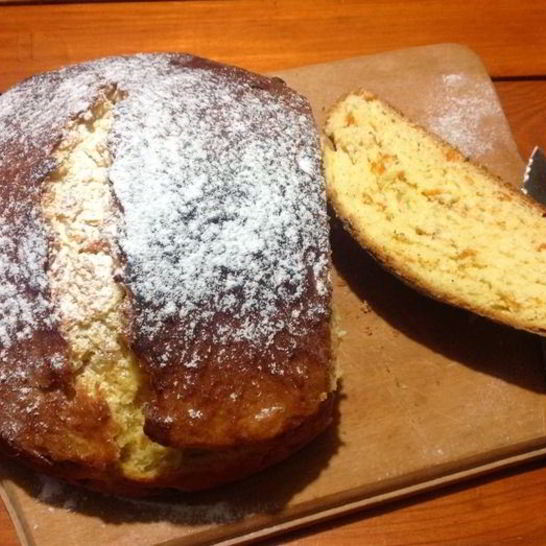 Рецепт апельсинового сладкого хлеба с курагой