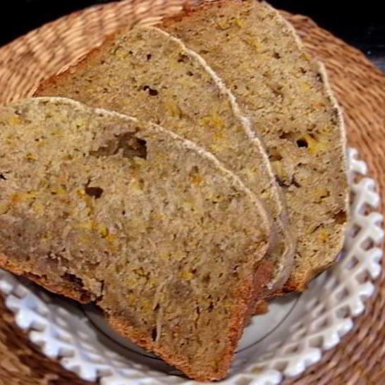 Рецепт домашнего хлеба из патиссонов с чесноком и имбирем