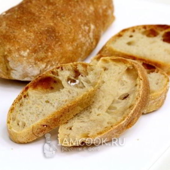 Рецепт хлеба чиабатта в духовке