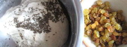 хлеб с тмином и изюмом. Шаг 4