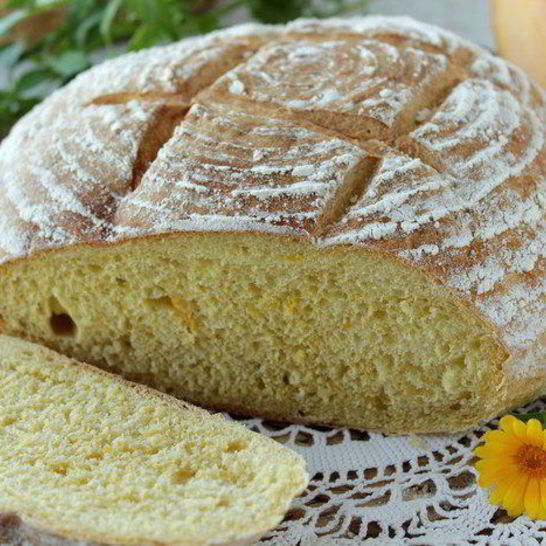 Рецепт хлеба с тыквой, чесноком и перцем