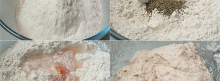 хлеб с запеченным перцем и травами. Шаг 2