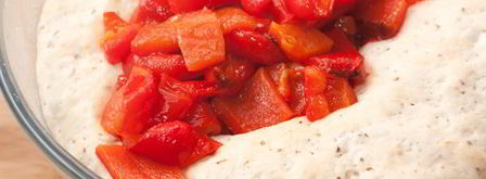 хлеб с запеченным перцем и травами. Шаг 5