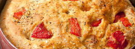 хлеб с запеченным перцем и травами. Шаг 8