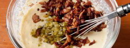 кукурузный хлеб с беконом и чили. Шаг 5