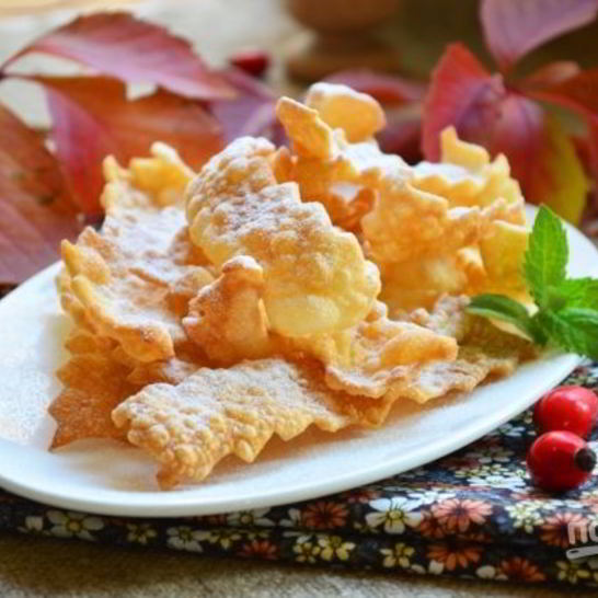 Рецепт хвороста хрустящего на водке