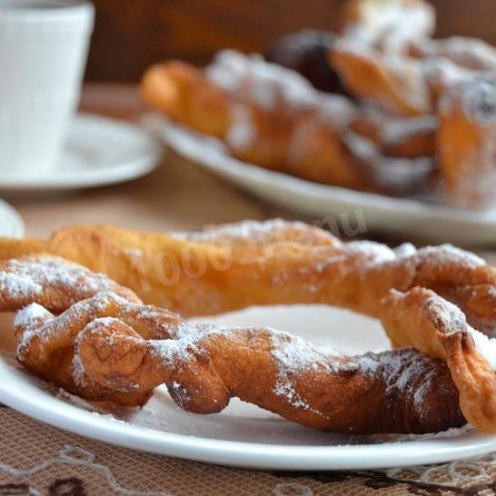 Рецепт хворост классический на кефире