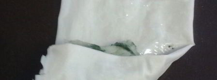 конвертики из теста фило со шпинатом и картофелем. Шаг 11