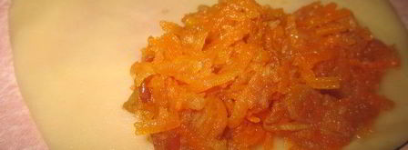 конвертики с морковкой и яблоком. Шаг 6