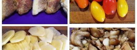 конвертики со свининой и картофелем. Шаг 2