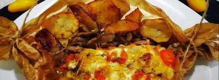 конвертики со свининой и картофелем. Шаг 9