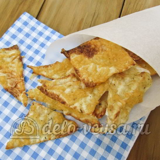 Рецепт чипсов из лаваша с сыром