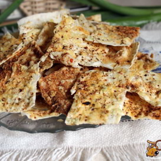 Рецепт чипсов из лаваша со сметаной и сыром