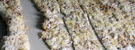 чипсы из лаваша со сметаной и сыром. Шаг 3