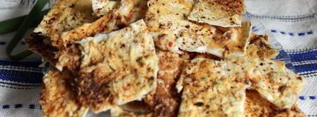 чипсы из лаваша со сметаной и сыром. Шаг 6