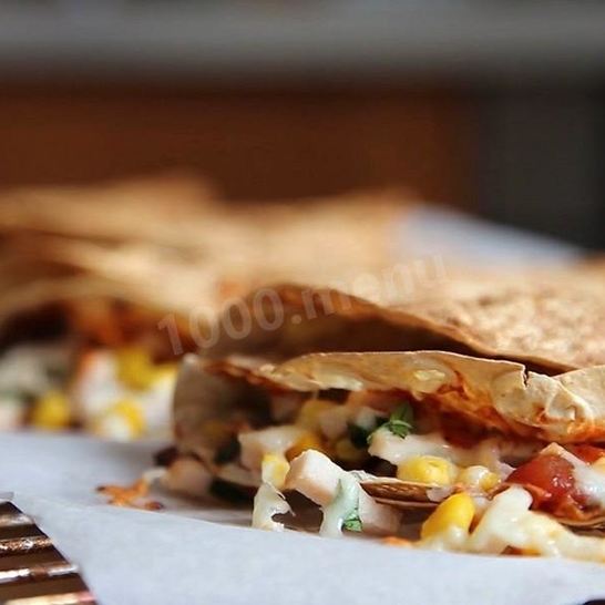 Рецепт кесадильи в духовке из лаваша