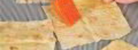 конвертики из лаваша с грушами и шоколадом. Шаг 3