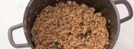 конвертики с фаршем и фасолью в лаваше. Шаг 3