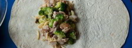 курица с брокколи в лаваше. Шаг 9
