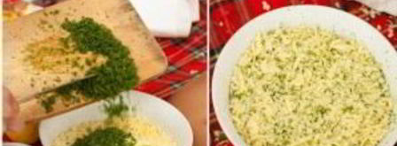 лаваш с адыгейским сыром и зеленью. Шаг 3